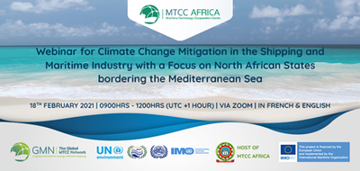 Webinar Climate Change Mitigation in the Shipping and Maritime Industry with a Focus on North African States bordering the Mediterranean Sea