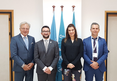 Visite de courtoisie au REMPEC de Son Excellence Mme Natasa Pilides, Ministre du transport maritime adjoint du Président de la République de Chypre