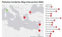 Carte des pollutions accidentelles